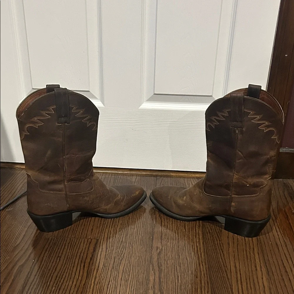 Ariat Brown Cowboy western 4LR Cowboy men’s boots sz 12 - Picture 4 of 6